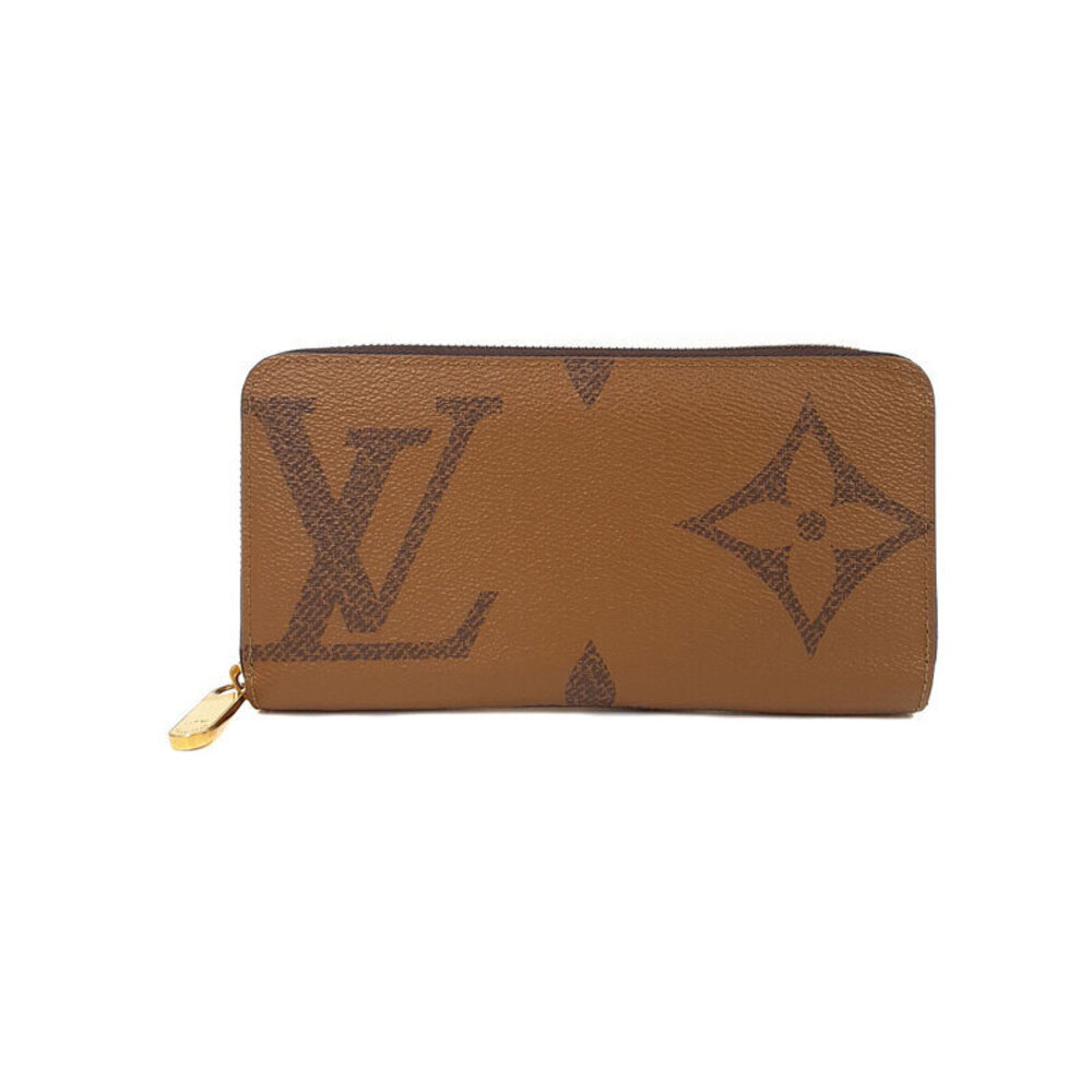Louis Vuitton Giant Monogram Reverse Zippy Wallet Round Zipper Long